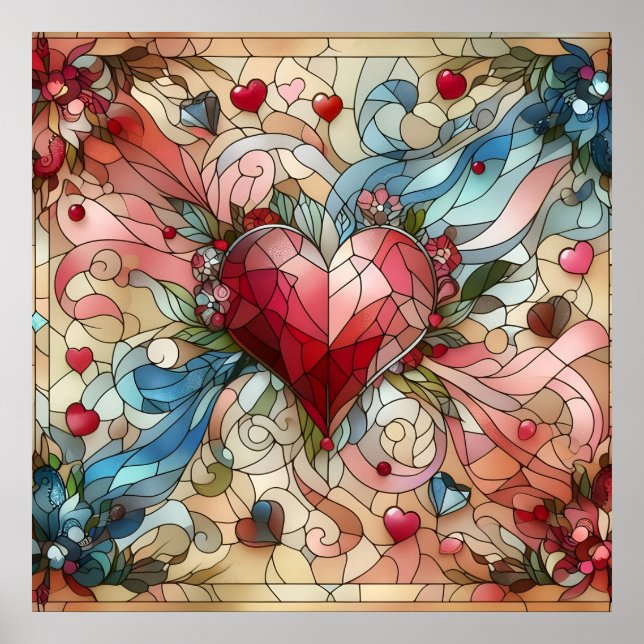 Póster Poster de Valentine Hearts (Frente)