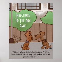 Poster de valores de las direcciones del parque de