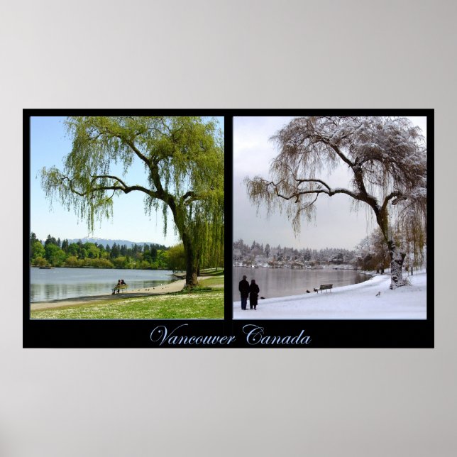 Póster Poster de Vancouver Seasons Print Canada Souvenir (Frente)