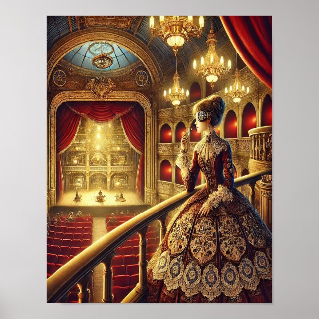 Póster Poster de vapor 6, patrón de ópera mecánica (Frente)