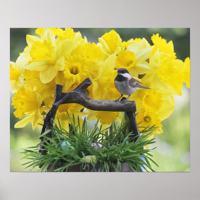 Póster Poster de varicela en primavera (Frente)