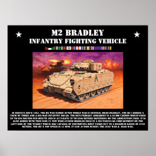 Póster Poster de vehículos de combate de infantería M2 Br