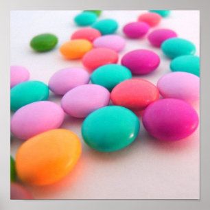 Póster POSTER DE VELAS DE ESTILO RETRO CHOCOLATE 12 x 12
