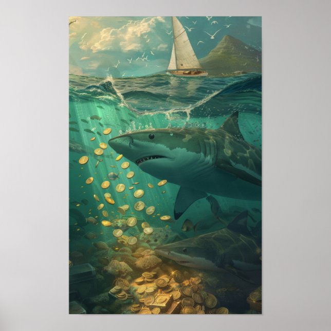 Póster Poster de velero marino Tranquilo (Frente)