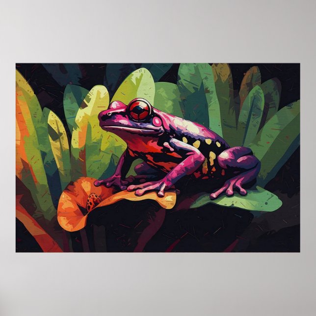 Póster Poster de veneno Dart Frog (Frente)