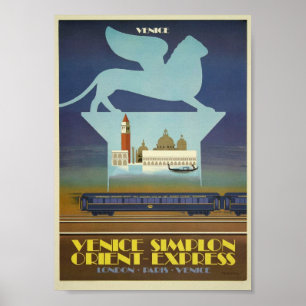Póster Poster de Venice Simplon (Orient Express)