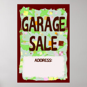 PÓSTER POSTER DE VENTA DE GARAGE