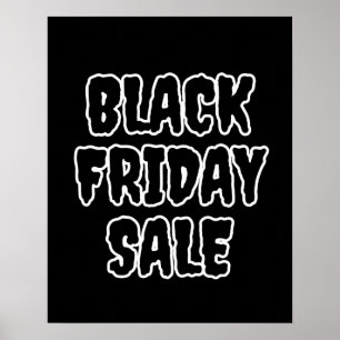 Póster Poster de venta de viernes negro, Rótulo de venta