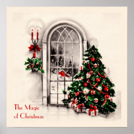 Póster Poster de ventana navidades