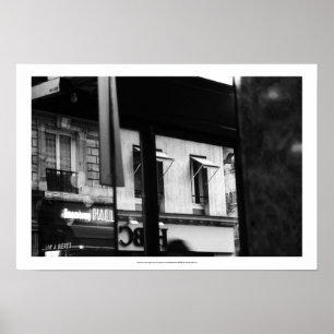 Póster Poster de ventanas y reflexiones de atmósfera pari