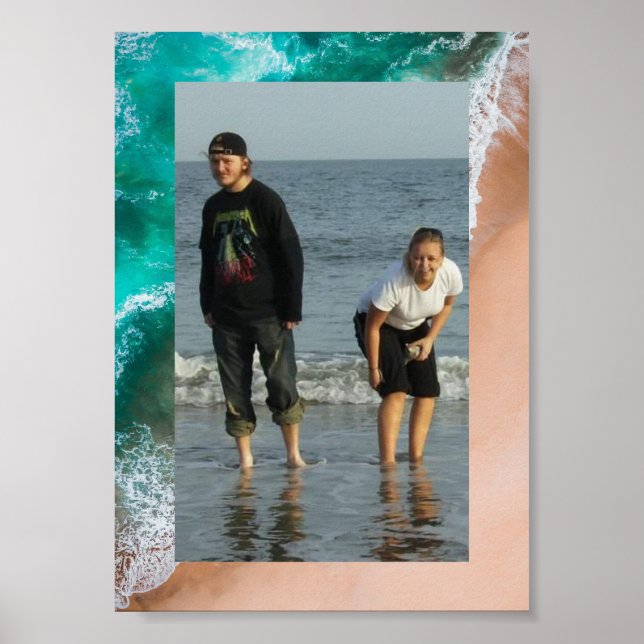 Póster Poster de verano en la playa (Frente)