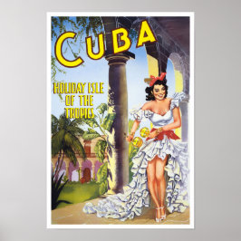Póster Poster de viaje de Cuba