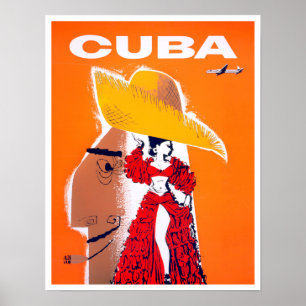 Póster Poster de viaje de Cuba