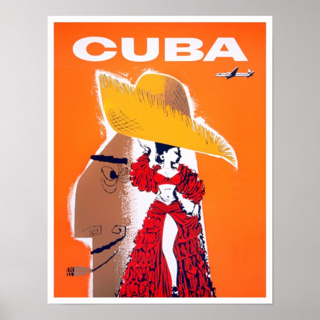 Póster Poster de viaje de Cuba (Frente)