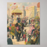 Poster de Viaje de Elefantes