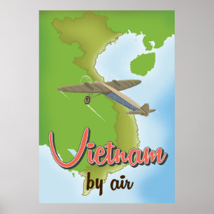 Póster Poster de viaje de Vietnam