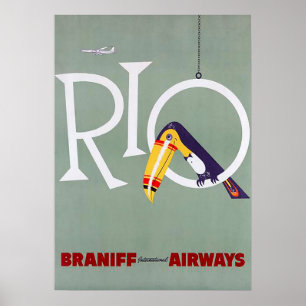 Póster Poster de viajes brasileño de Río de Janeiro
