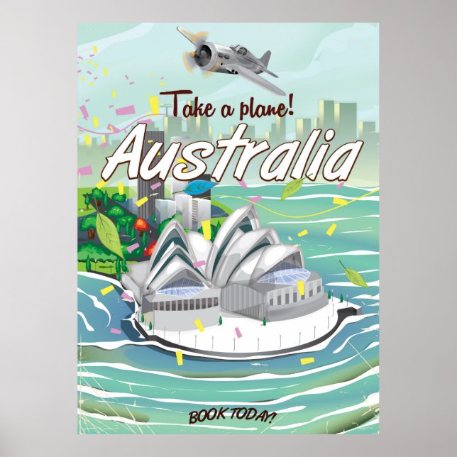 Póster Poster de viajes de Australia Sydney (Frente)