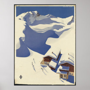 Póster Poster de Viajes de Austria Viajes Vintage