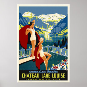 Póster Poster de Viajes de Chateau Lake Louise Banff