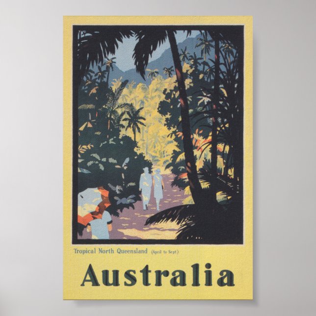Póster Poster de viajes de cosecha australiana (Frente)
