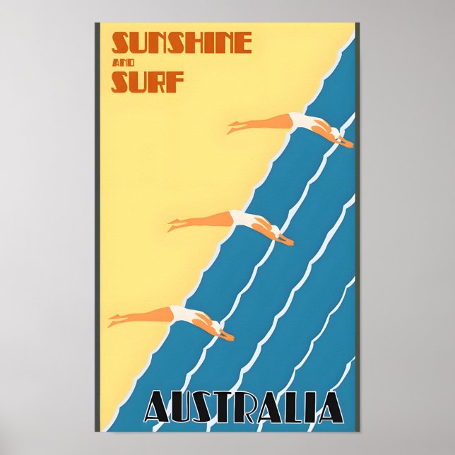 Póster Poster de viajes de cosecha australiana (Frente)