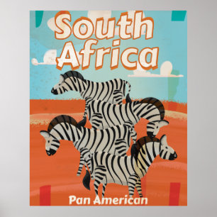 Póster Poster de viajes de cosecha de Sudáfrica