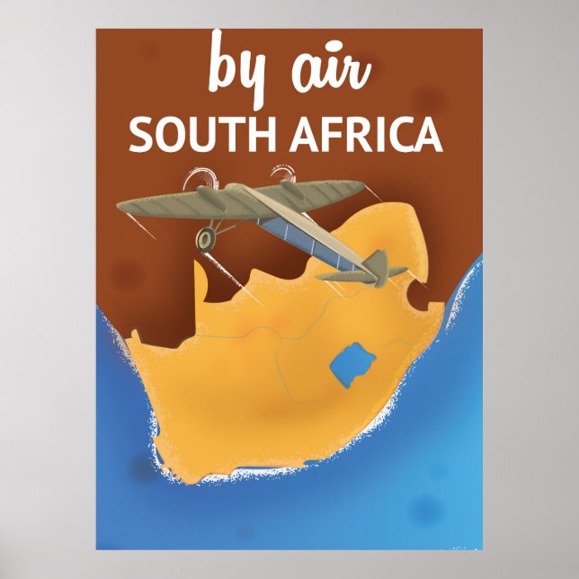 Póster Poster de viajes de cosecha de Sudáfrica (Frente)