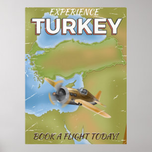 Póster Poster de viajes de cosecha de Turquía