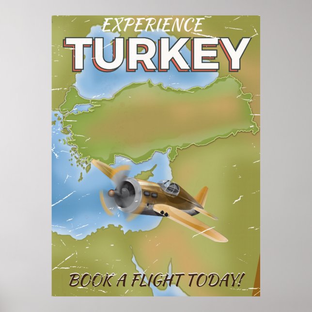 Póster Poster de viajes de cosecha de Turquía (Frente)