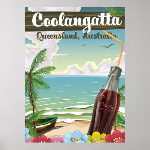 Póster Poster de viajes de cosecha propia de Coolangatta 