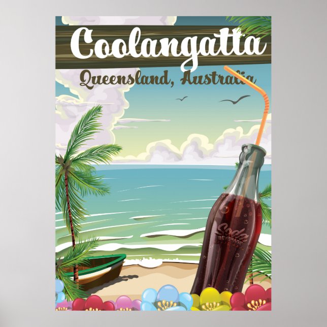 Póster Poster de viajes de cosecha propia de Coolangatta  (Frente)