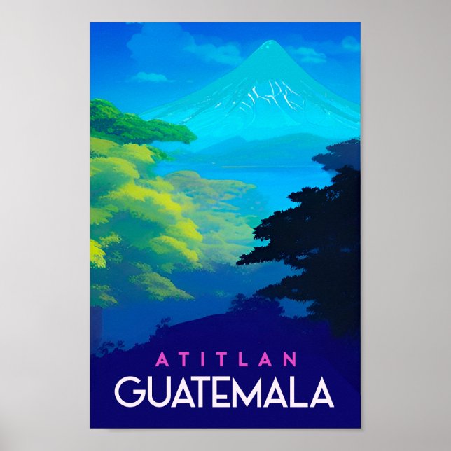 Póster Poster de viajes de Guatemala (Frente)