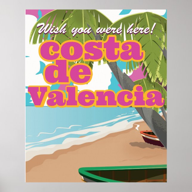 Póster Poster de viajes de la Costa Blanca (Frente)