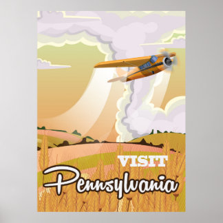 Póster Poster de viajes de la época de Pensilvania