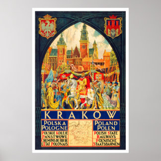 Póster Poster de viajes de la época polaca