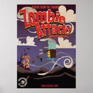 Póster Poster de Viajes de la película zombie