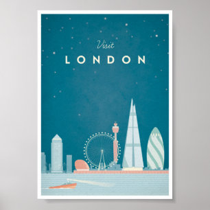 Póster Poster de Viajes de la Vintage de Londres