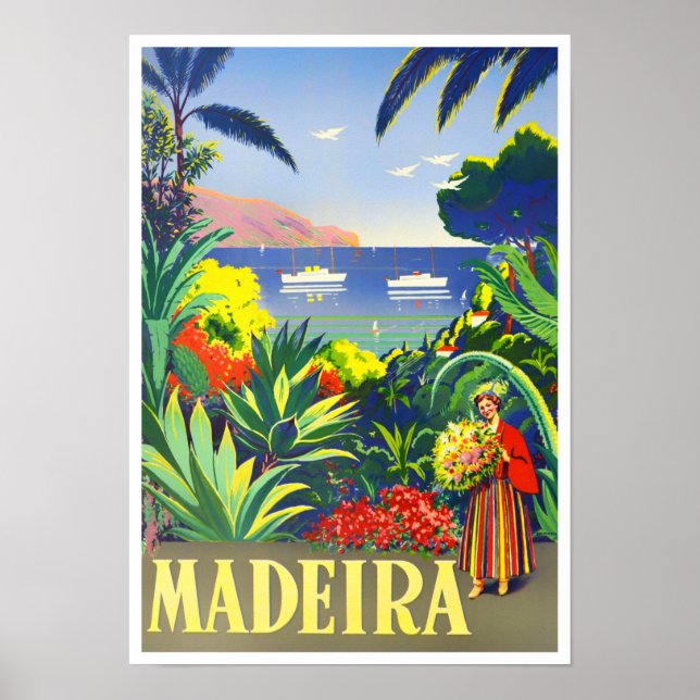Póster Poster de viajes de Madeira (Frente)