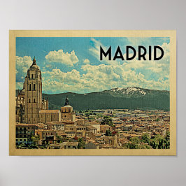 Póster Poster de Viajes de Madrid
