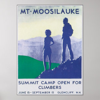 Póster Poster de Viajes de Mt. Moosilauke Vintage
