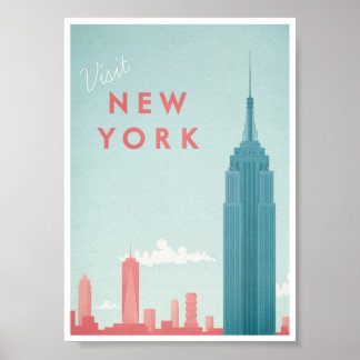 Póster Poster de Viajes de Nueva York