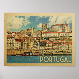 Póster Poster de Viajes de Portugal Vintage