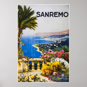 Póster Poster de Viajes de San Remo Italia