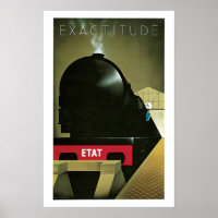 Poster de Viajes de Tren Exactitude Vintage