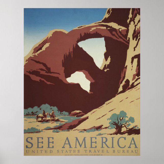 Póster Poster de Viajes de Utah - Estados Unidos Impresio (Frente)