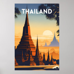 Póster Poster de Viajes de Viaje de Tailandia