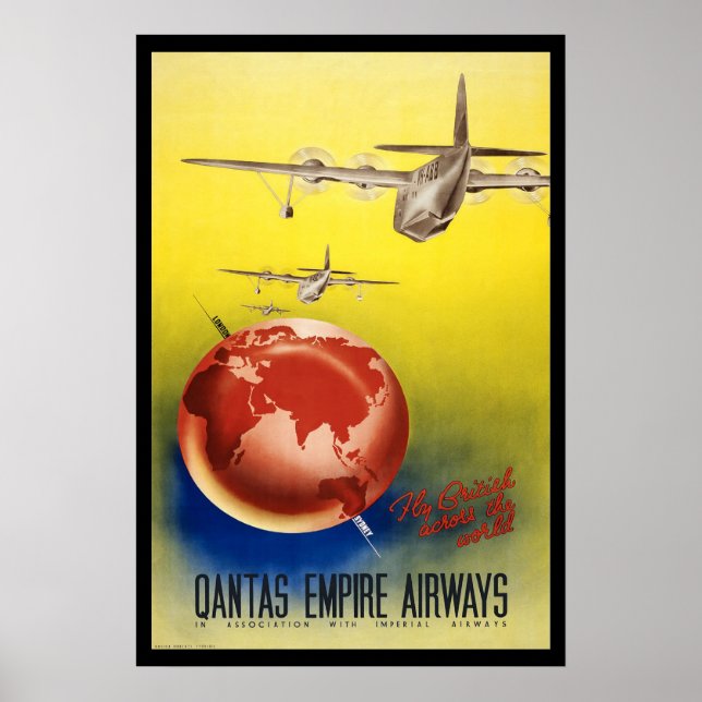 Póster Poster de Viajes de Vintage 13 (Frente)