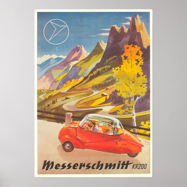 Póster Poster de Viajes de Vintage - Alemania (Frente)