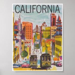 Póster Poster de Viajes de Vintage de San Francisco Calif